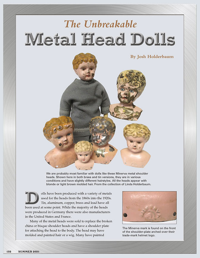 metal head dolls