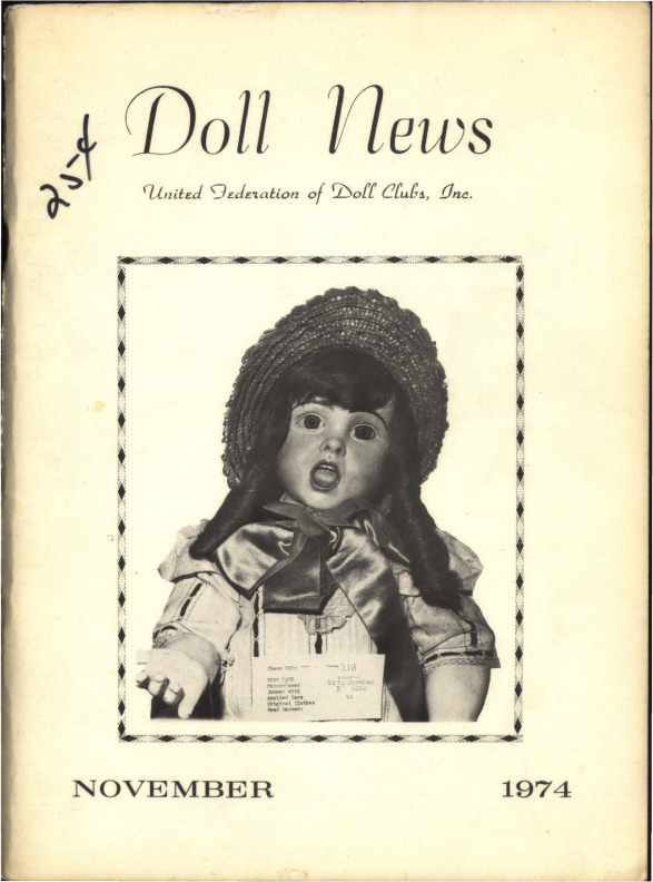 DOLL NEWS Magazine Winter 1974 Cover