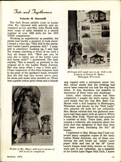 Fall 1974 Featured Article